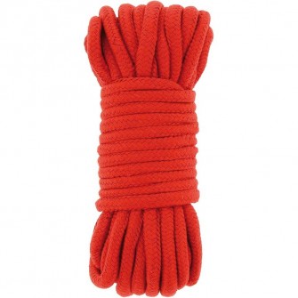 BE HAPPY Corde Classique coton rouge 10m