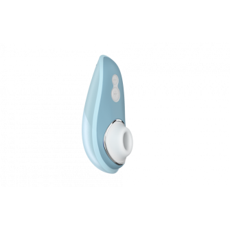 Womanizer Liberty en Bleu Poudré, stimulateur clitoridien waterproof avec technologie Pleasure Air, rechargeable par USB