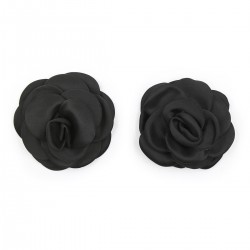 BE HAPPY Caches-seins fleurs noirs