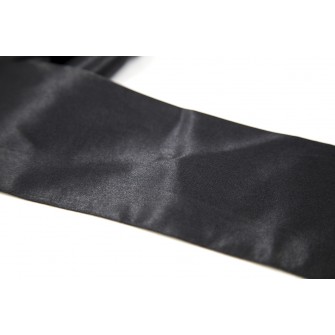 Bandeau noir satiné Easy Bondage, 150 cm de long et 7,5 cm de large, pour jeux de séduction et bondage léger