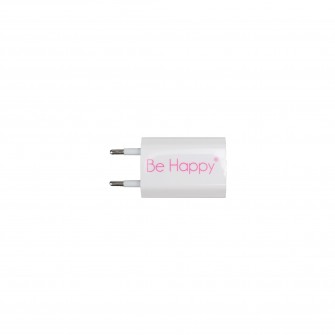 BE HAPPY Adaptateur USB/prise courant secteur