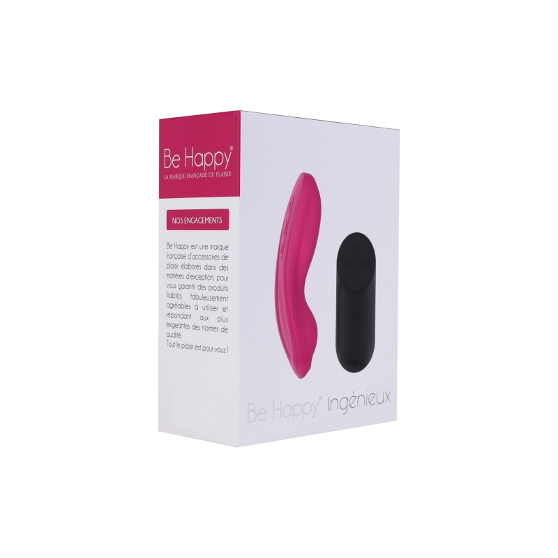 Culotte Vibrante Telecommande Ingénieux│Be Happy couleur rose - 7 modes de vibration, avec telecommande et rechargeable