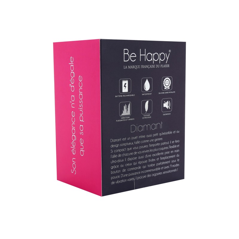 BE HAPPY  | Stimulateur clitoridien Diamant Fuchsia