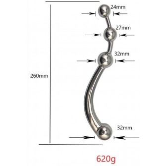 Chaine anale métal - Taille L - Mett