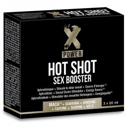 Hot Shot Sex Booster (3 x 20 ml) Labophyto aphrodisiaque homme