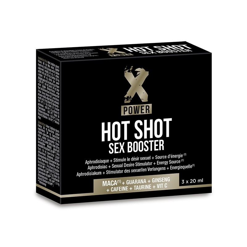Hot Shot Sex Booster (3 x 20 ml) Labophyto aphrodisiaque homme