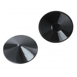 Caches tétons ronds - métal noir irisé | EASY BONDAGE