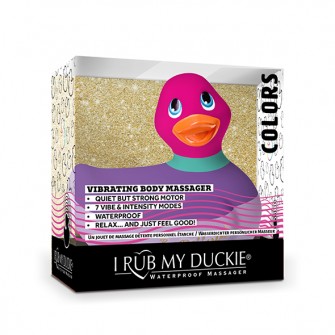 vibromasseur Canard Vibrant Colors Pink "I Rub My Duckie" de la marque Big Teaze Toys
