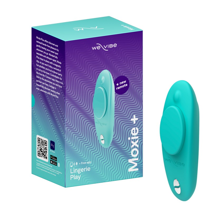 WE-VIBE stimulateur de clitoris Moxie + turquoise à placer dans la culotte