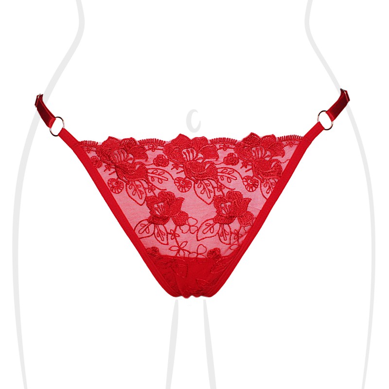 String broderie rouge Seduction