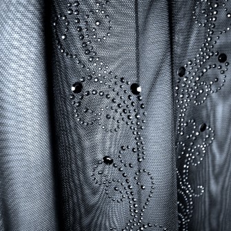 Robe de soirée transparente avec strass - OutX