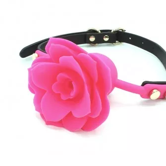 Baillon Boule - Fleur Rose│EASY BONDAGE accessoires de domination