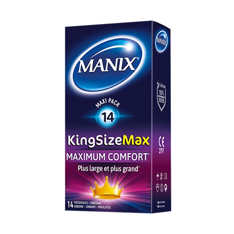 Préservatifs King size Max par 14 | MANIX
