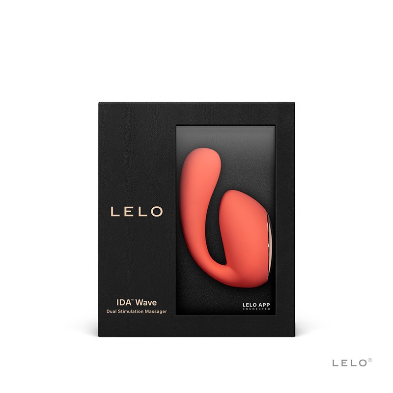 Nouveau sextoy Lelo Ida wave Corail - Double stimulation clitoris et point G