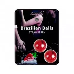 SECRET PLAY Brazilian Balls Fraise par 2