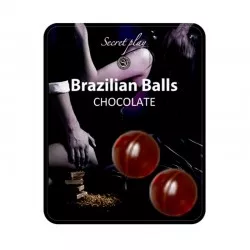 SECRET PLAY Brazilian Balls Chocolat par 2