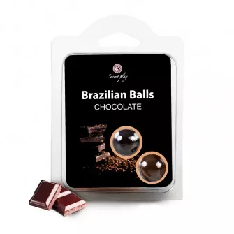 SECRET PLAY Brazilian Balls Chocolat par 2