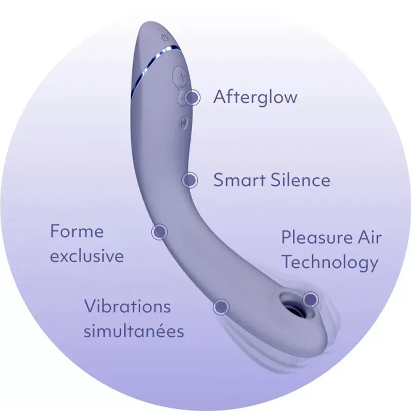 Womanizer OG - Vibro Point G Air Pulsé : Pleasure air technologie, afterglow; smart silence