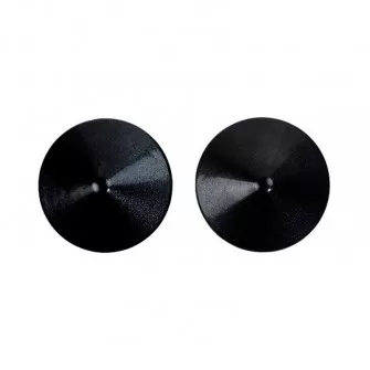 Caches tétons ronds - métal noir irisé | EASY BONDAGE