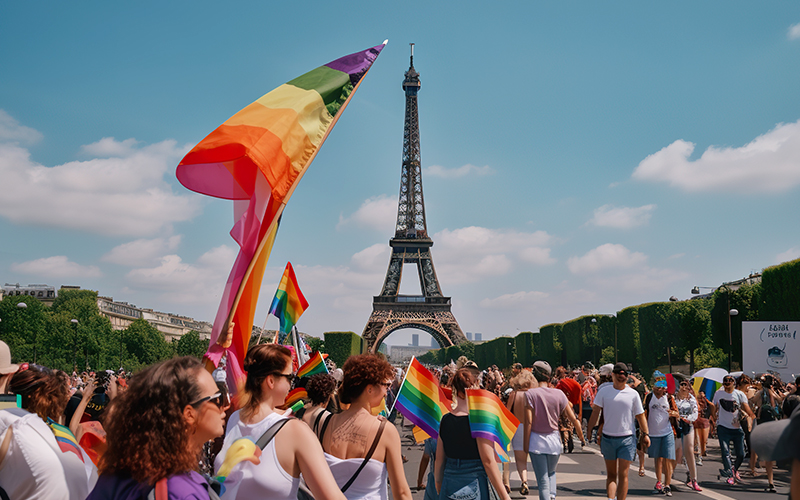 Défilé de la gaypride à Paris
