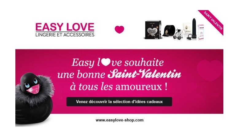 Easy Love Shop – Quelques idées cadeaux « Spécial Saint Valentin »